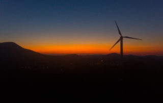 Appalachian State University Wind Turbine Windmill Overlooking Boone NC