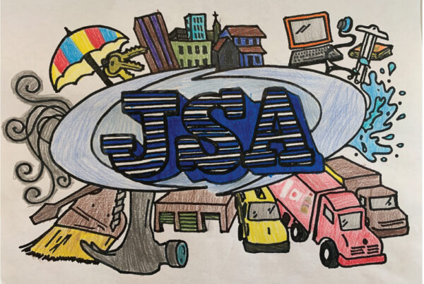 JSA Coloring Page - Colored by Lindsay Wade