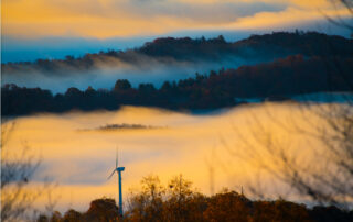 Appalachian State University Wind Turbine Windmill Overlooking Boone NC